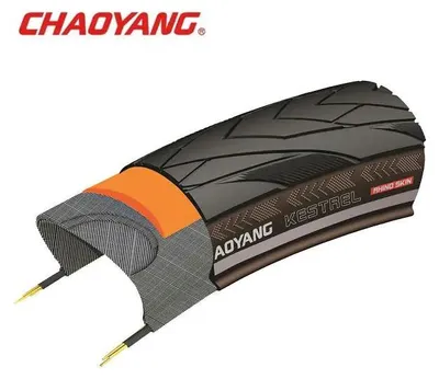 Produktbild von Chaoyang 26x1,75 (47-559) Kestrel schwarzer Reflexfaden mit 5 mm Pannenschutz w208094