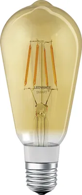 Produktbild von Ledvance LED Filament Smart+ Edison ST64 5,5W = 45W E27 Gold 600lm extra warmweiß 2500K Dimmbar App Google Bluetooth