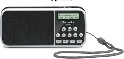 Obrázok produktu pre TechniSat VIOLA 3 | prenosné rádio DAB+ s funkciou LED baterky | čierna