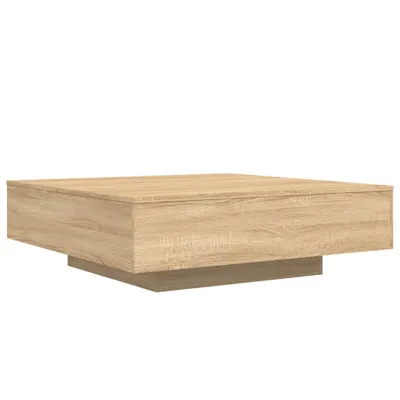 Produktbild von "im Sonderangebot"Couchtisch - CLORIS - Wohnzimmertisch - Robust und langlebig - mit LED-Leuchten Sonoma-Eiche 100x100x31 cm - NeuMöbel1816728