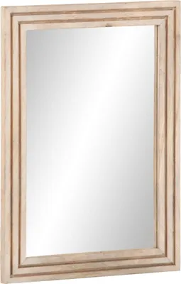 Zdjęcie produktu dla Lustro łazienkowe, 50x70 cm, lite drewno mango i szkło