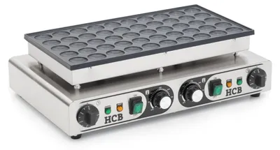 Produktbild von HCB Poffertjesbakplaat - 50 dops - 230V - RVS - 8525