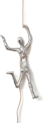 Immagine prodotto di Moritz scultura in alluminio figura arrampicatore | 30 x 14 x 5 cm | alpinista | decorazione arrampicata | decorazione finestra | figura finestra | decorazione parete | discesa in corda doppia