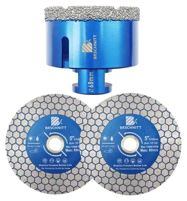 Image de Jeu de forets, matériau diamanté, utilisation polyvalente, coffret de 3 pièces
