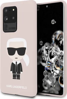 Zdjęcie produktu dla Karl Lagerfeld Fullbody Silicone Iconic - Etui Samsung Galaxy S20 Ultra (jasnoróżowy)