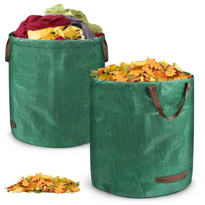 Produktbild von YZNAHRE 2 Stück Gartensack Gartenabfallsack stabil 272 Liter Laubsack Big Pack Grünschnittsäcke PP 150g/m² Reißfest Laubsäcke für Gartenabfälle