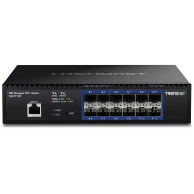 Image de TrendNet TL2-F7120 TRENDnet 12-Port 10G Layer 2 Managed SFP+ Switch