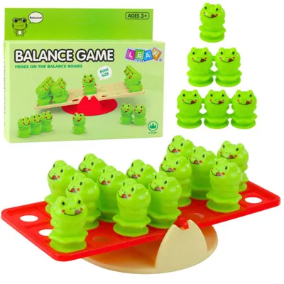 Image de Jeu éducatif pour enfants : équilibrer des grenouilles