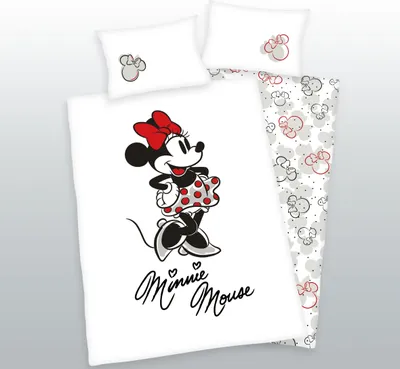 Produktbild von Disney Minnie Mouse Baby Bettwäsche - 40x60 100x135 cm - Baumwolle