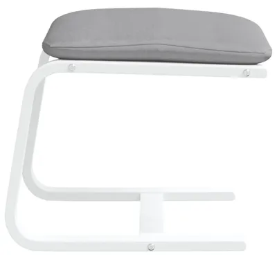 Productafbeelding van vidaXL Voetenbank, lichtgrijs, 51x41x40 cm, gestoffeerd