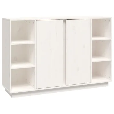 Produktbild von Sideboard Weiß 120x35x80 cm Massivholz Kiefer
