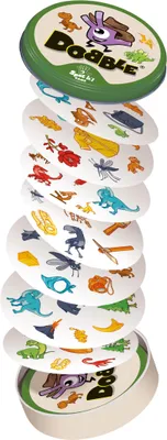 Productafbeelding van Dobble Dinosaurs Game - Observation and Speed Game - Ages 4+ - 2 to 8 players - 15 min - Family - Zygomatic