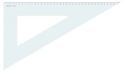 Produktbild von Aristo Dreieck 60 Grad ohne Facette Hypotenuse 42.5 cm, Teilung 38.6 cm