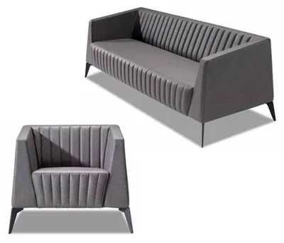 Produktbild von Sofa Leder Couch Polster Sitz 3+1 Sitzer Garnitur Design Couchen Sofas