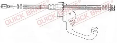 Produktbild von Bremsschlauch QUICK BRAKE 59.921