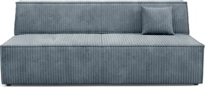 Produktbild von Sofa TESSO mit Schlaffunktion, Schlafsofa, Wohnzimmersofa, Couch, Soffa, Bettsofa, Kordstoff – Grau TILIA 85