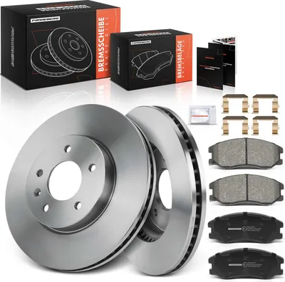 Immagine prodotto di Frankberg 2x dischi freno 4x pastiglie freno asse anteriore per Chevrolet Captiva C100 C140 Opel Antara L07