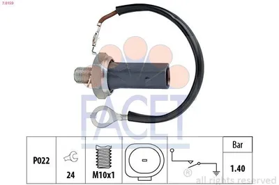 Produktbild von FACET 7.0159 Öldruckschalter Öldrucksensor für VW Golf V Schrägheck (1K1) TOURAN (1T1, 1T2) Passat Variant (3C5) für AUDI A3 Sportback (8PA) für SKODA