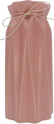 Produktbild von Vase Karaffe für Blumen Blumenvase aus Keramik mit Schleife 10x24cm Rosa