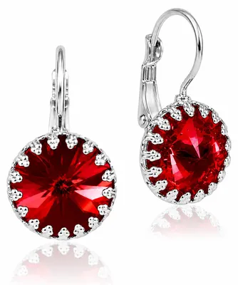 Produktbild von LUISIA® Kronen Ohrringe "Vivana" mit Kristallen von Swarovski® | Light Siam