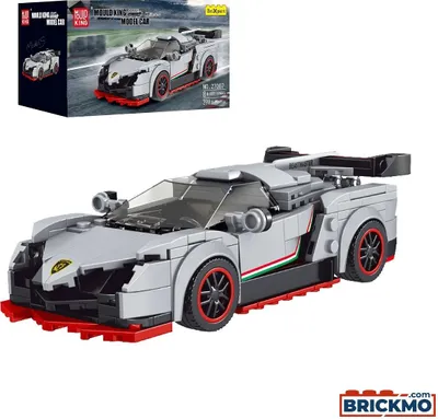 Produktbild von 27007 - Grauer Sportwagen Veneno inkl. Vitrine (Mould King) Klemmbausteine