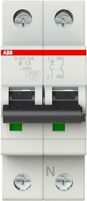 Produktbild von S201-B13NA, Miniatur-Leistungsschalter, Typ B, IP20