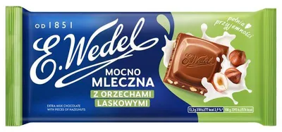 Obrázek produktu pro Wedel Mléčná čokoláda s ořechy 80 g