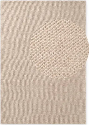 Produktbild von Elle Decoration Lyon Wollteppich Beans Natur Beige