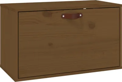 Obrázek produktu pro vidaXL Nástěnná skříňka Honey Brown 60x30x35 cm Borovicový masiv