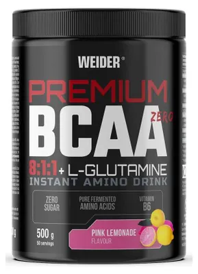 Produktbild von Weider Premium BCAA 8:1:1 + Glutamine (500g) Pink Lemonade - Aminosäuren - Aminosäure-Mix