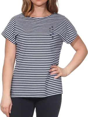 Produktbild von Elbsand ELB 70691\0003S T-SHIRT, SELMA, DUNKELBLAU\WEIß, Gr. S
