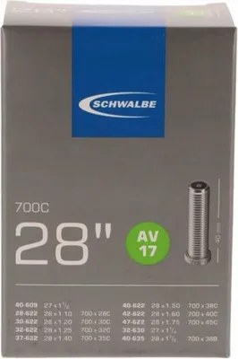 Produktbild von Schwalbe 1x Schlauch AV17 28x1.10-1.75