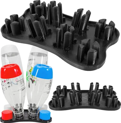 Produktbild von 4-Flaschen-Tropfschale für Sättigungsbecher schwarz SOD100001-B