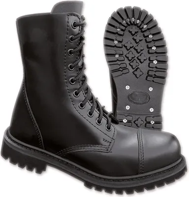Produktbild von Brandit Boot Uni Phantom 10-Loch schwarz Basics, Festival Leder EU44