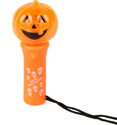 Produktbild von Kürbis-Taschenlampe Happy Halloween orange-schwarz-weiss - Einheitsgröße