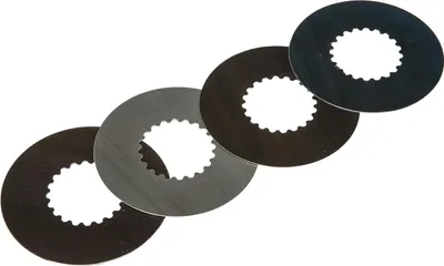 Produktbild von Set: Kupplungslamelle (4 Stück) - Kupplungsscheibe (Stahlscheiben) - Stärke 0,6 mm - Simson Motor M531 - M743