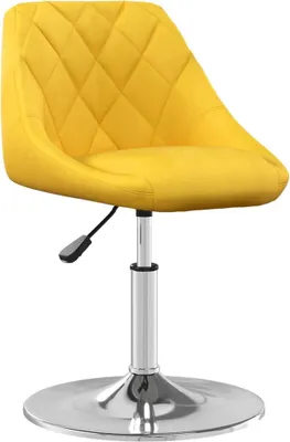 Produktbild von vidaXL Esszimmerstühle 6 Stk. Drehbar Senfgelb Samt