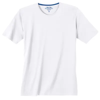 Produktbild von Redmond Basic T-Shirt weiß große Größen Rundhals