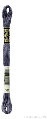 Produktbild von DMC Stickgarn Mouline Special 117mc -317, 6-fädig, 8 Meter