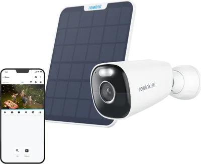 Produktbild von Reolink 4K Solar Akkukamera WLAN Überwachungskamera Außenbereich 8MP Farbnachts,Person/Auto/Tiererkennung, 5/2,4GHz Wifi