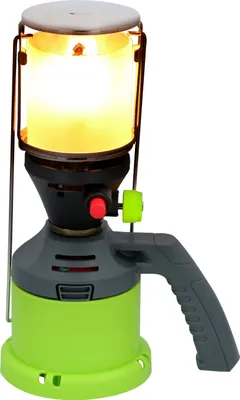 Image de Kinzo lampe à gaz Incl. 3 ampoules à gaz - pour le camping et le plein air - poignée - allumage piézoélectrique