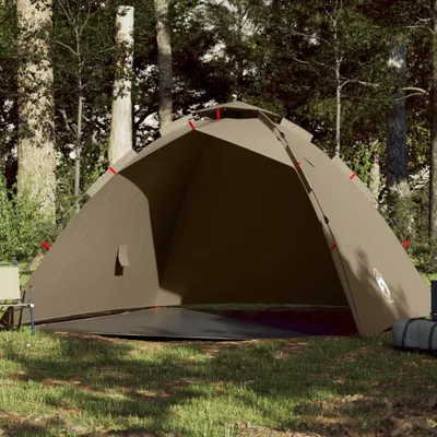 Produktbild von PUEAZU Angelzelt 4 Personen Braun Quick Release - Campingzelte &43574