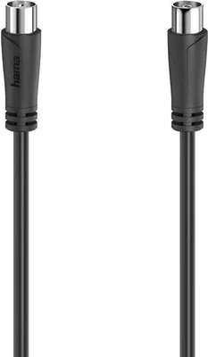 Produktbild von Hama 00205054, 5 m, Koaxial, Koaxial, Schwarz