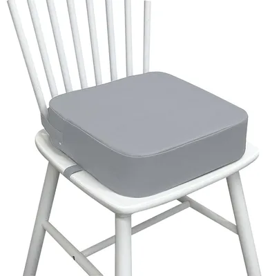 Image de Siège rehausseur pour enfants en similicuir PU, couleur gris foncé, amovible
