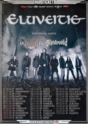 Immagine prodotto di ELUVEITIE - Tournée 2014 - LOCANDINA / POSTER - 60x84 cm