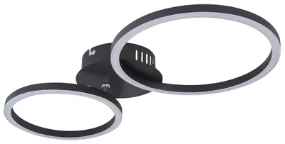 Produktbild von LED Deckenleuchte, Ring Design, schwarz, L 49 cm