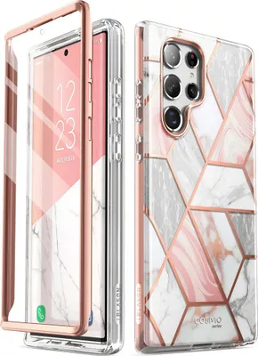 Produktbild von i-Blason Cosmo GALAXY-S22ULTRA- -SP-MARBLE, Cover, Samsung, Galaxy-S22Ultra, 17,3 cm (6.8"), Pink