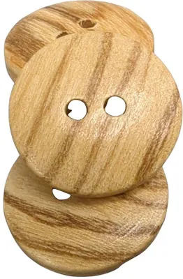 Produktbild von Olijfhölzer Knöpfe 15 mm umkehrbar