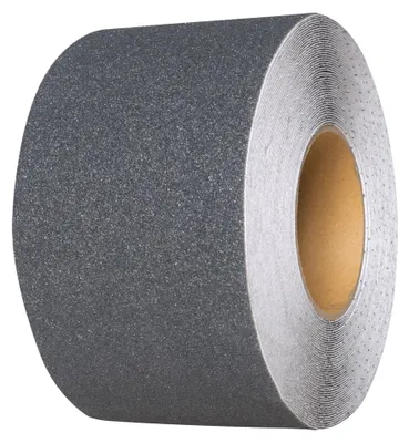 Produktbild von Moravia Antirutsch-Belag grau selbstklebend auf Rolle 100 mm x 18,3 m