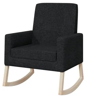 Produktbild von Schaukelstuhl, Schaukelstuhl, Stoff, 64 x 70 x 88,5 cm, Schwarz